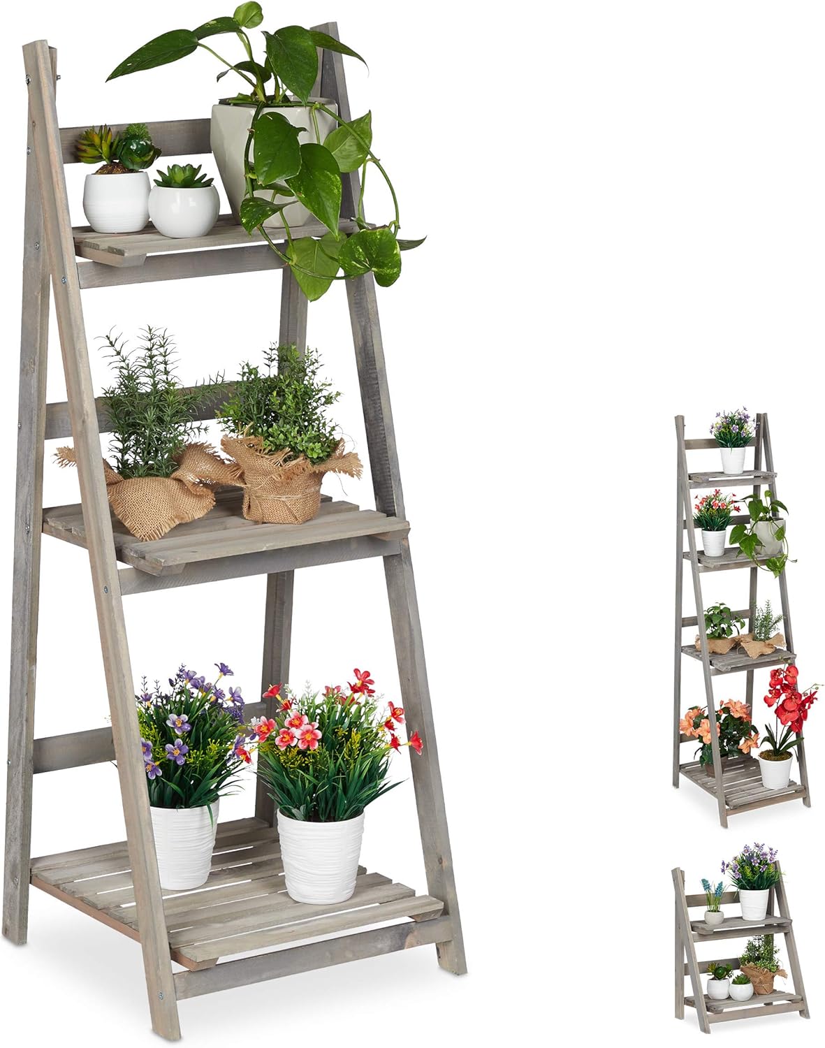 Klappbare Blumentreppe, 108,00 x 41,00 x 40,00cm