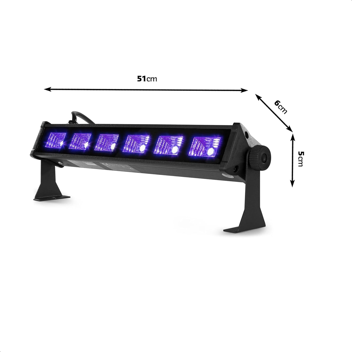 LED-UV-Lampe mit Fluoreszenz- und Schwarzlicht-Effekt, LED-UV-BAR6