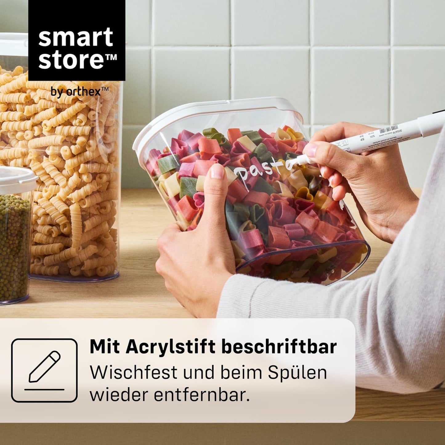 Flip Vorratsdosen, 2-teilig, 1,1 L / 2er-Set mit Klappdeckel