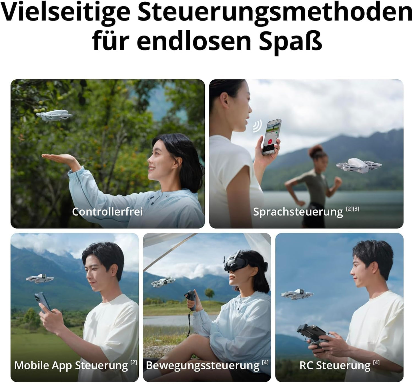 Mini Drohne mit 4K UHD Kamera, DJI Neo (Controllerfrei)