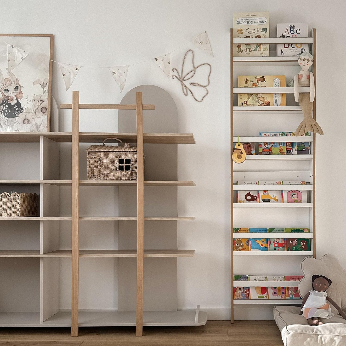 Kinderbücherregal, Weiß A