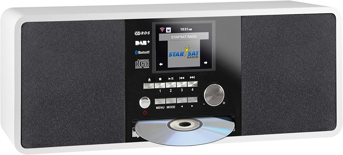 DABMAN i200 CD, Radio, mit CD-Player weiss