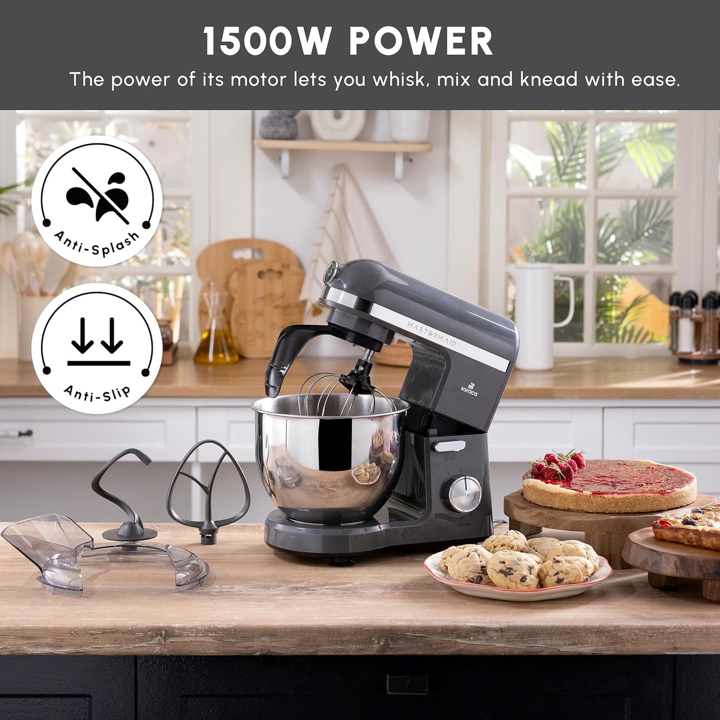 Mastermaid Chef Pro Küchenmaschine, Space Gray