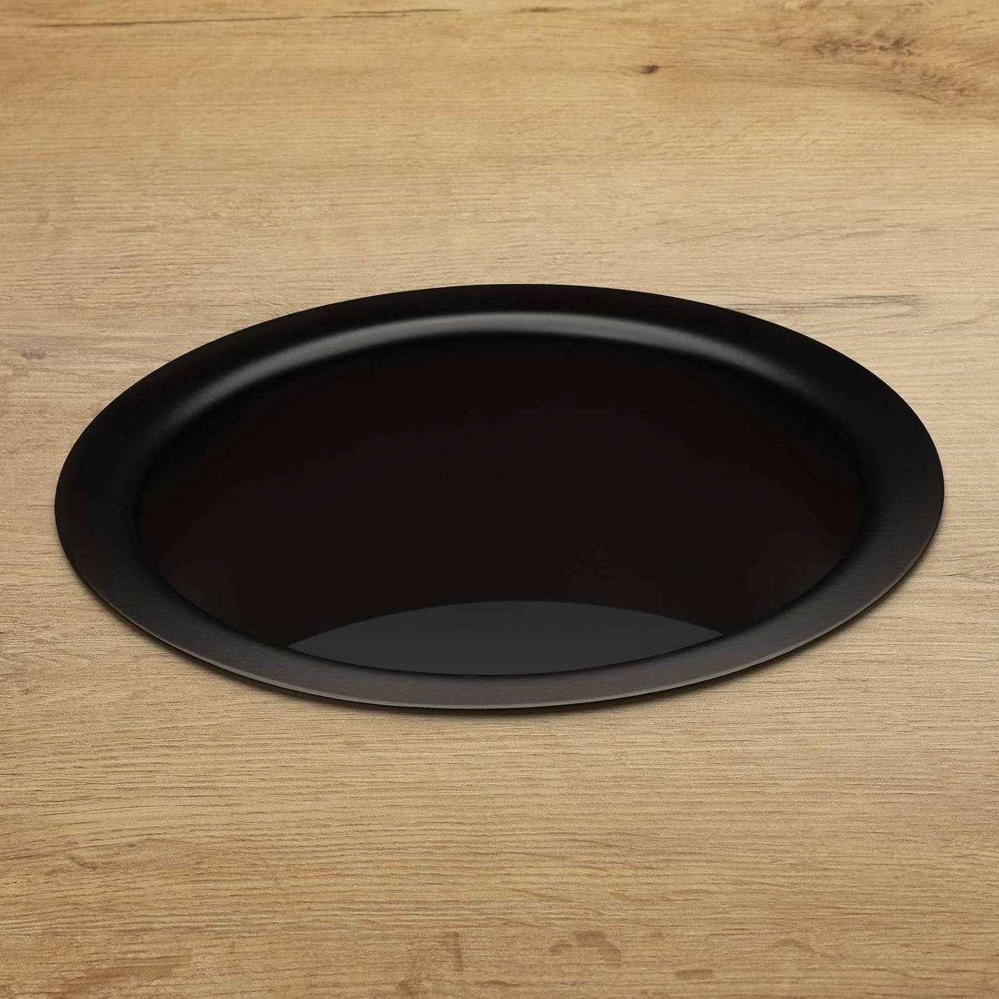 Einbau-Müll-Einwurfhülse, 180 x 70 mm (Bohrung 150 mm) ; Schwarz Matt