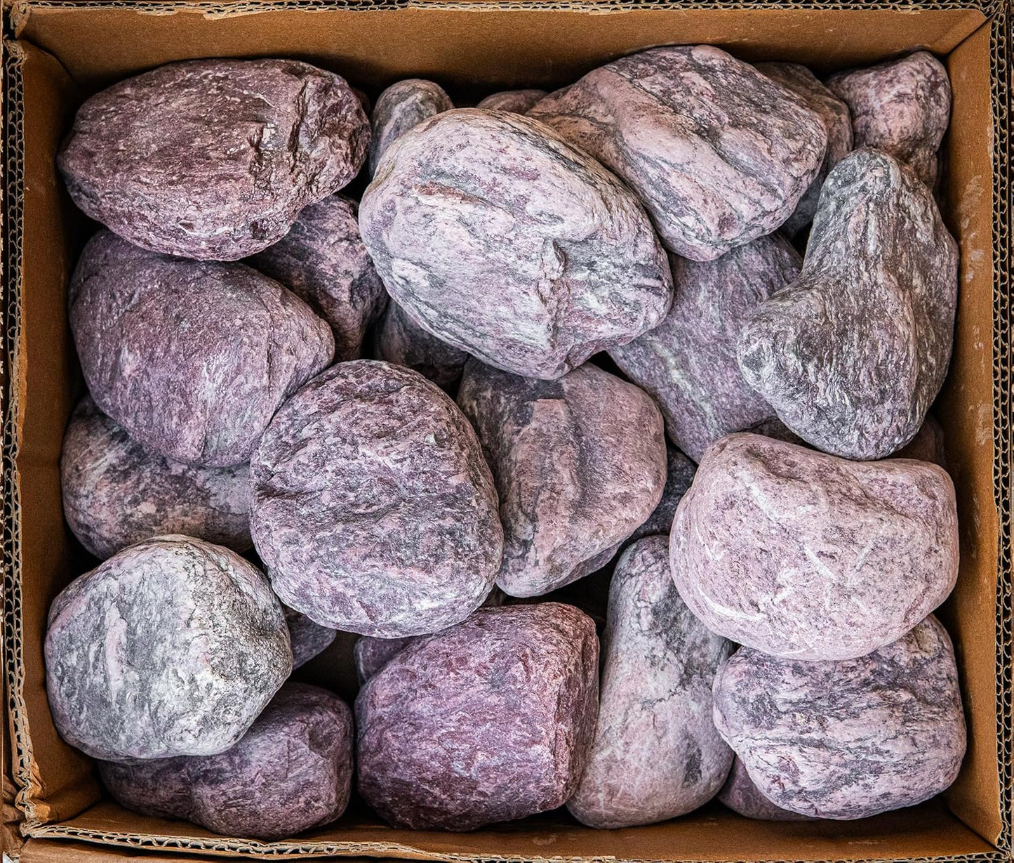 Saunasteine Roter Jaspis, 15 kg, für Saunaöfen, 5-10 cm