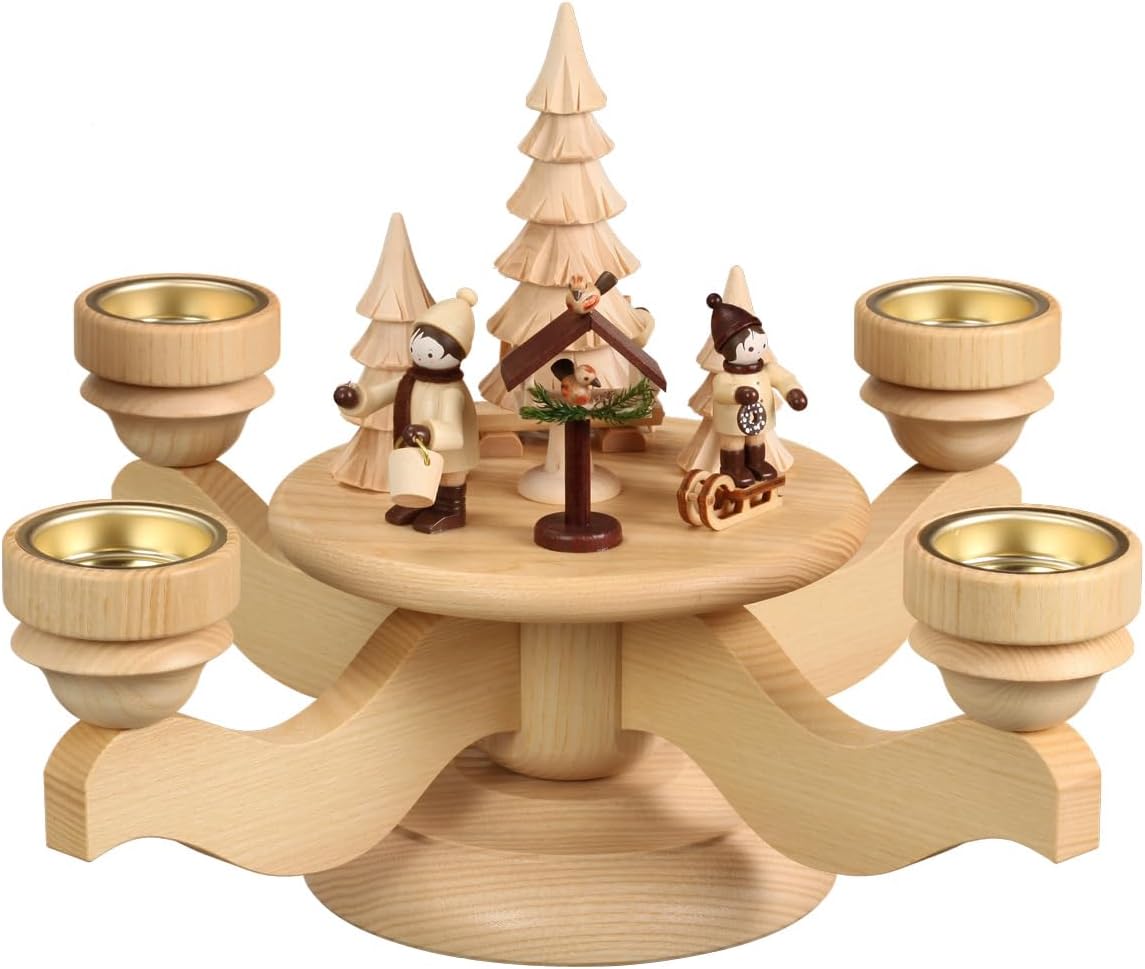 Adventsleuchter mit Vogelfütterung