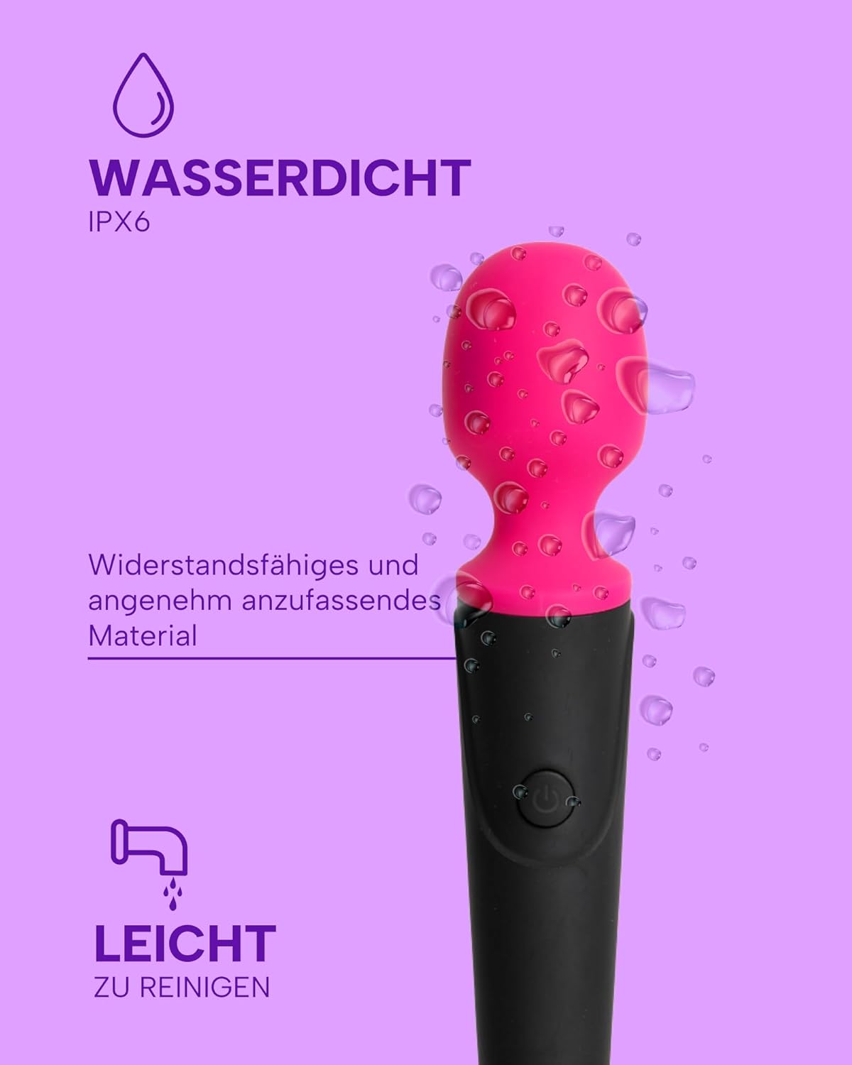 Magic Wand Klitoris Stimulator mit 10 Modi, Squirta Tu