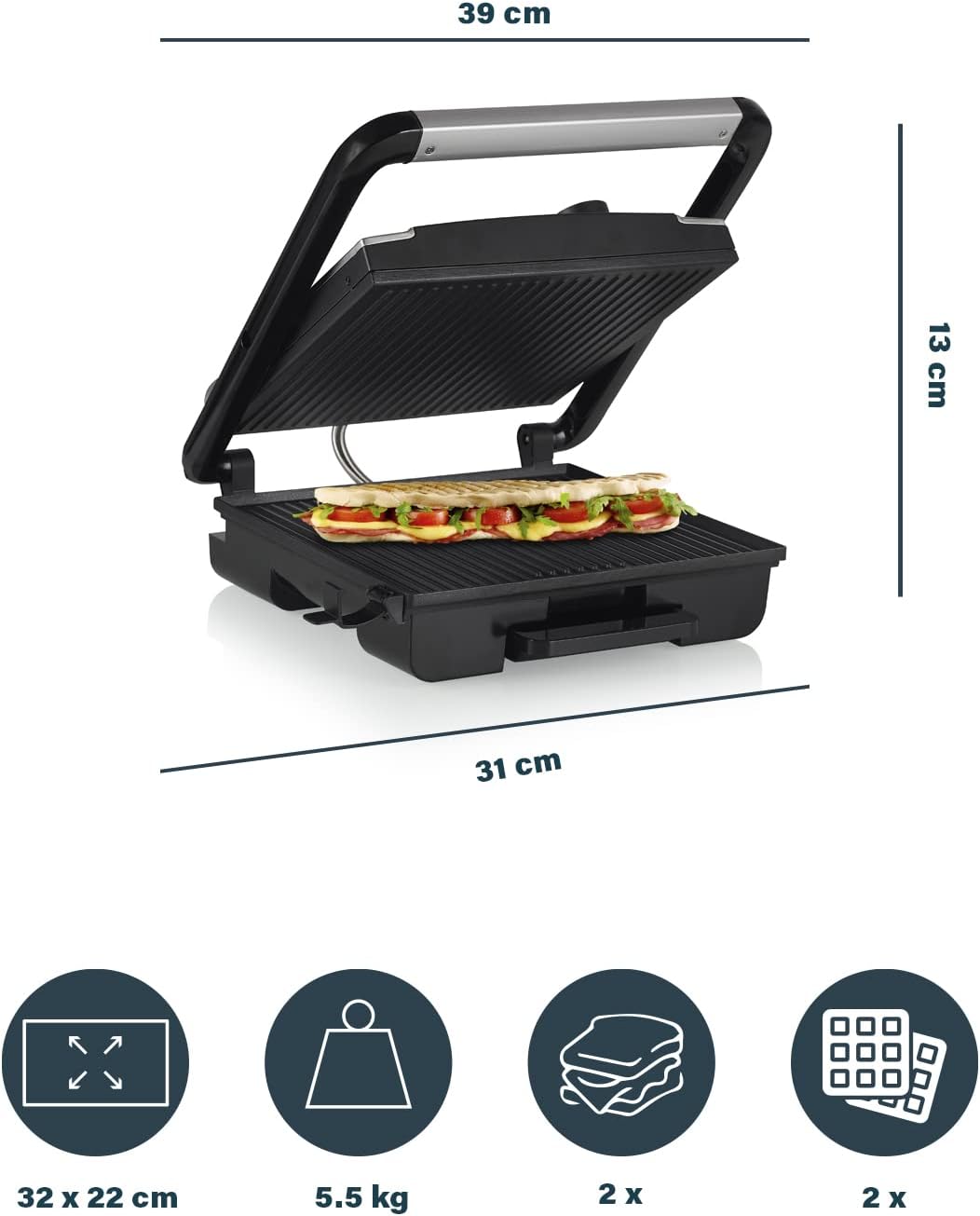 Kontaktgrill, Mit Thermostat