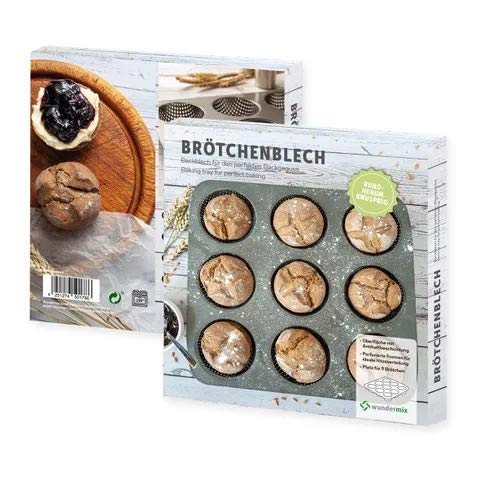 Backform für 9 Brötchen, Brötchen Blech
