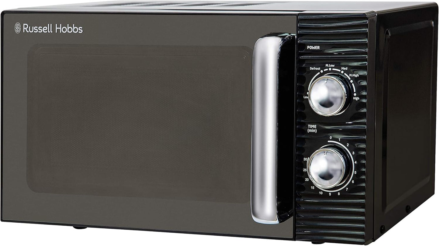 Mikrowelle 17L, 5 Leistungsstufen, 700W, Schwarz