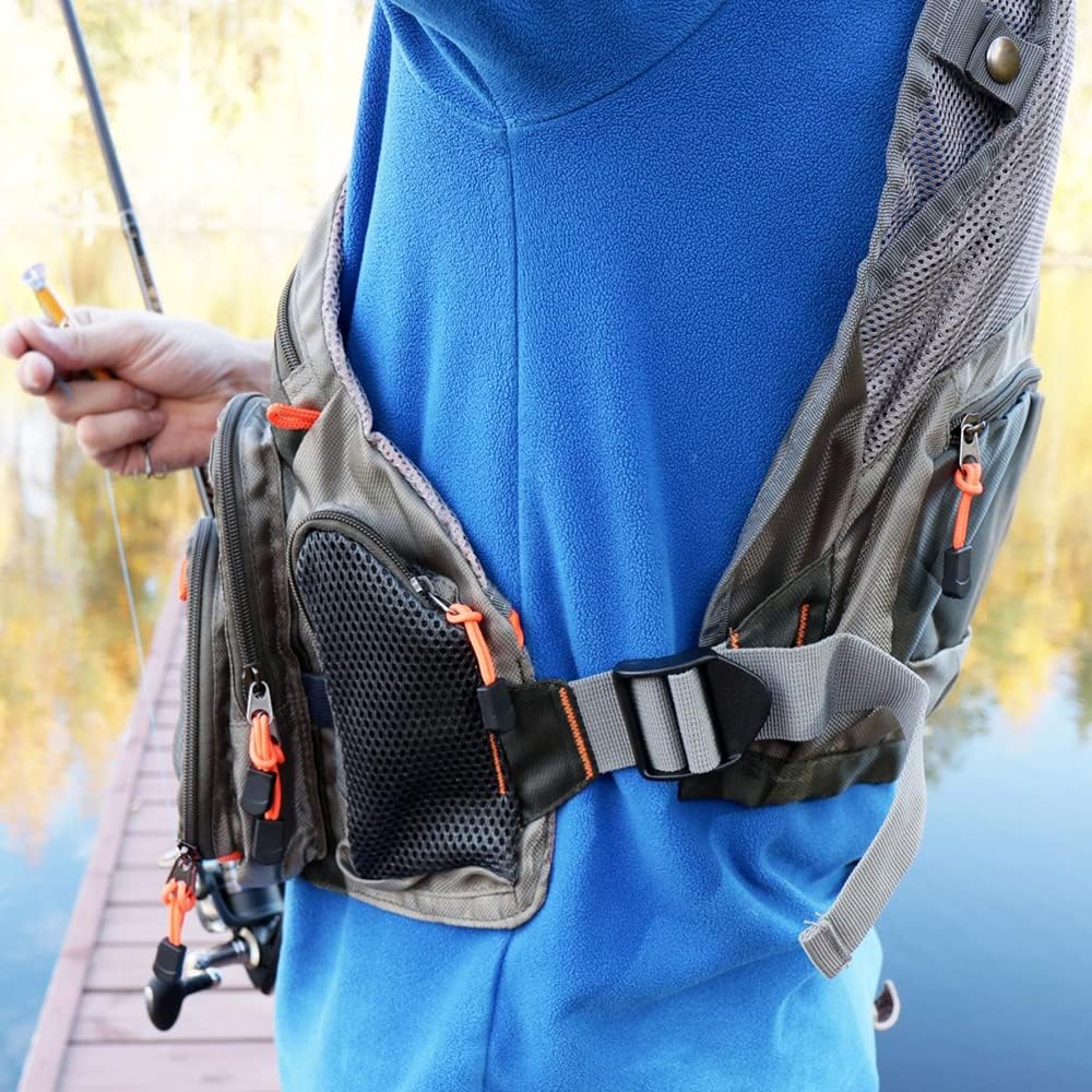 Angelweste für Outdoor-Aktivitäten, Einheitsgröße Fv01-Grün