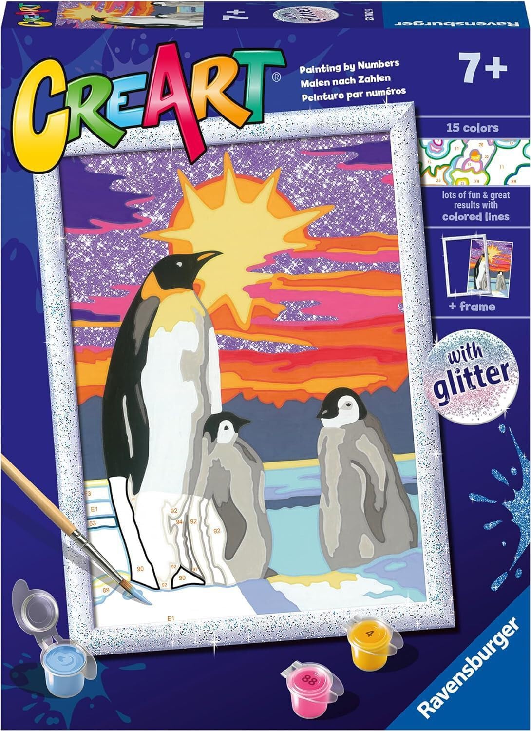 CreArt Malset nach Zahlen: Pinguine