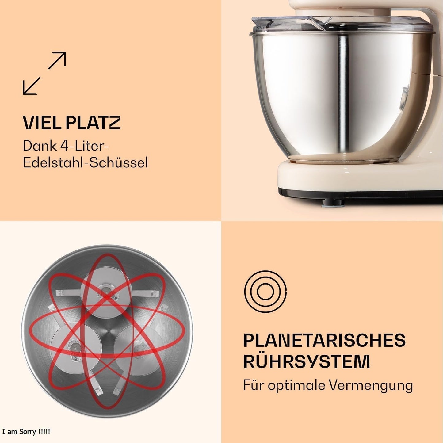 Bella Küchenmaschine, Creme
