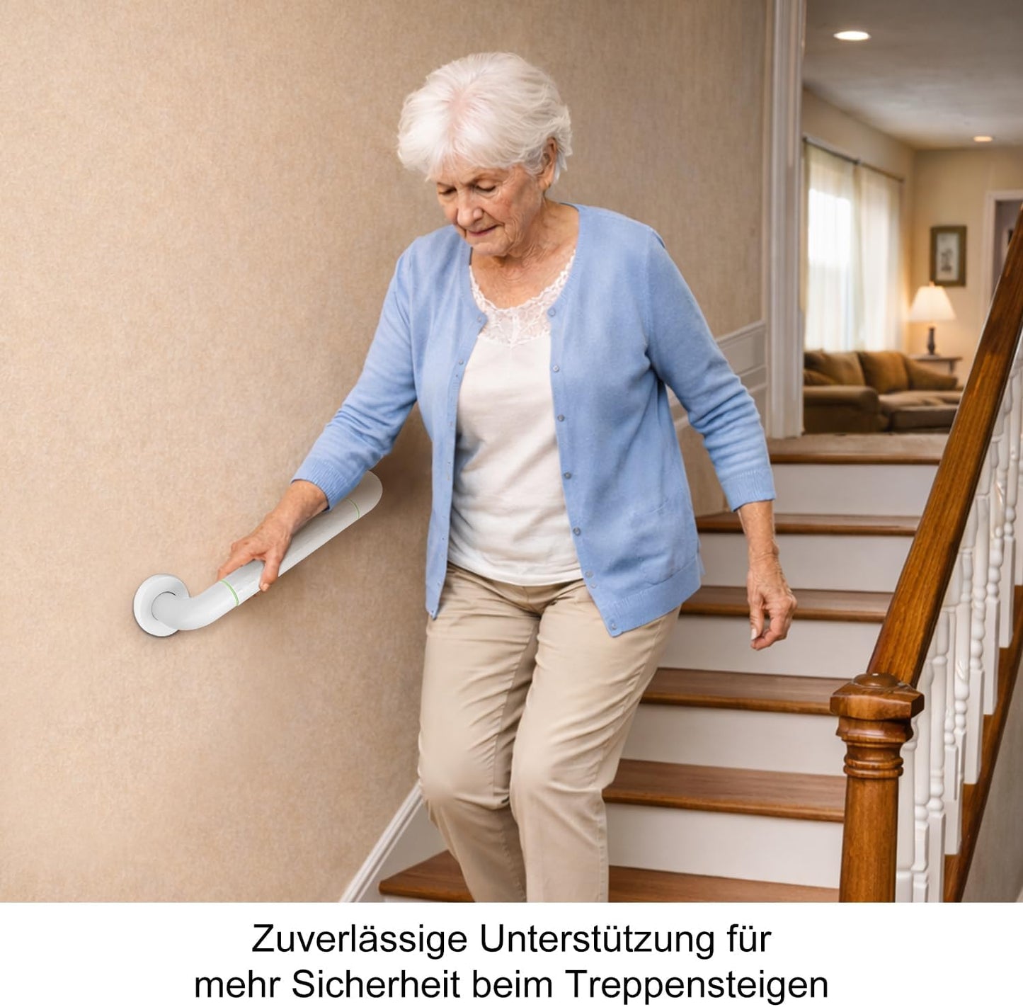 Rutschfeste Haltegriffe für Bad und Dusche, 50 cm