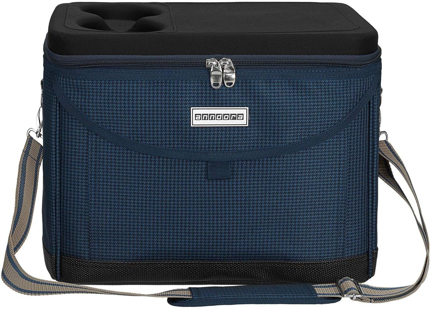 Kühltasche 22 L, Blau Hahnentritt