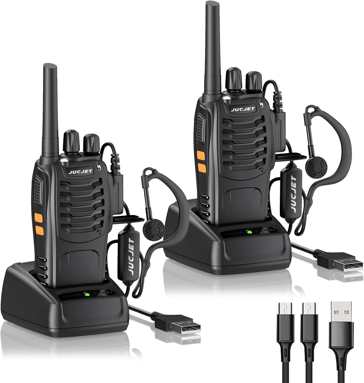 88E Walkie Talkie mit Taschenlampe, 2 Stück