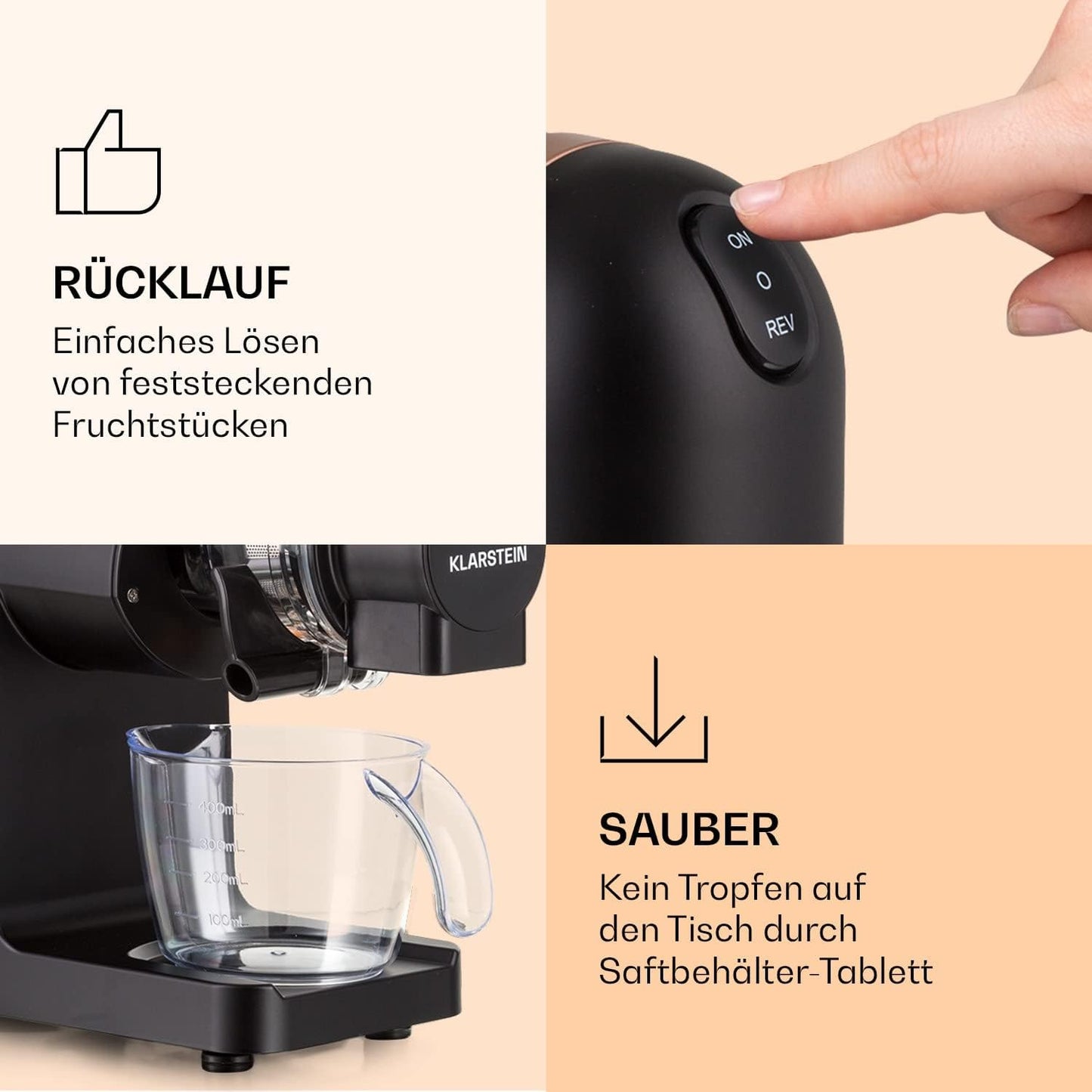 Saftpresse, Schwarz