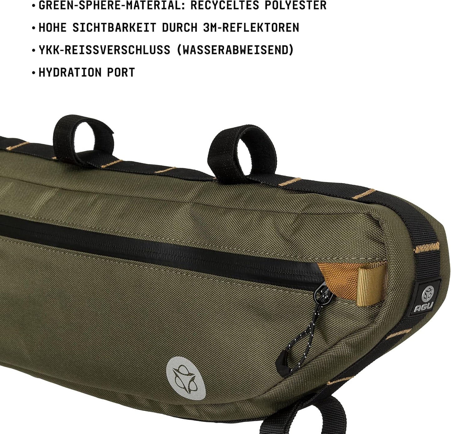 Tube Venture Rahmentasch, Army Green 5.5