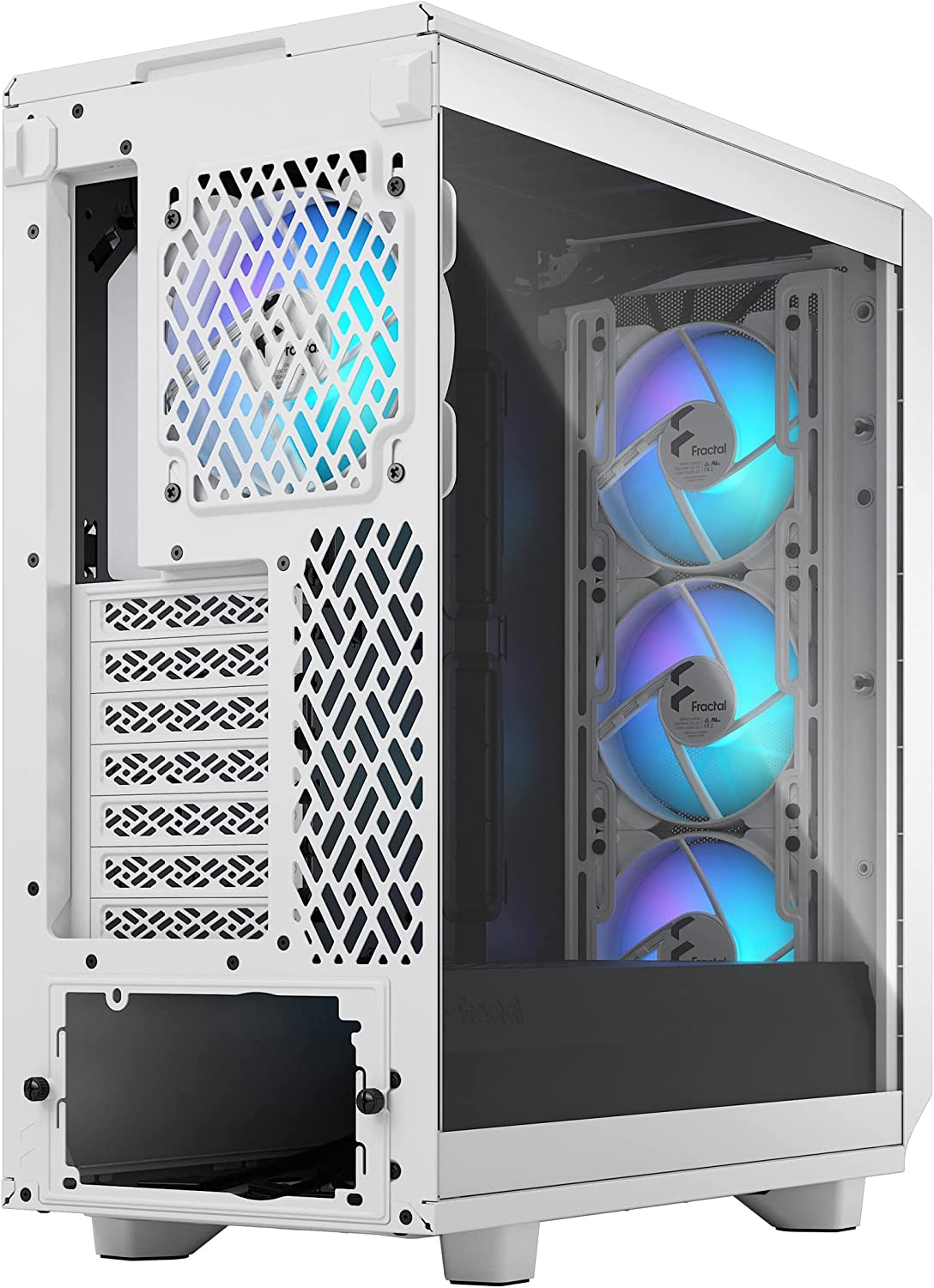Meshify 2 Compact RGB White TG Clear Tint, Tower-Gehäuse, RGB White TG Clear Tint