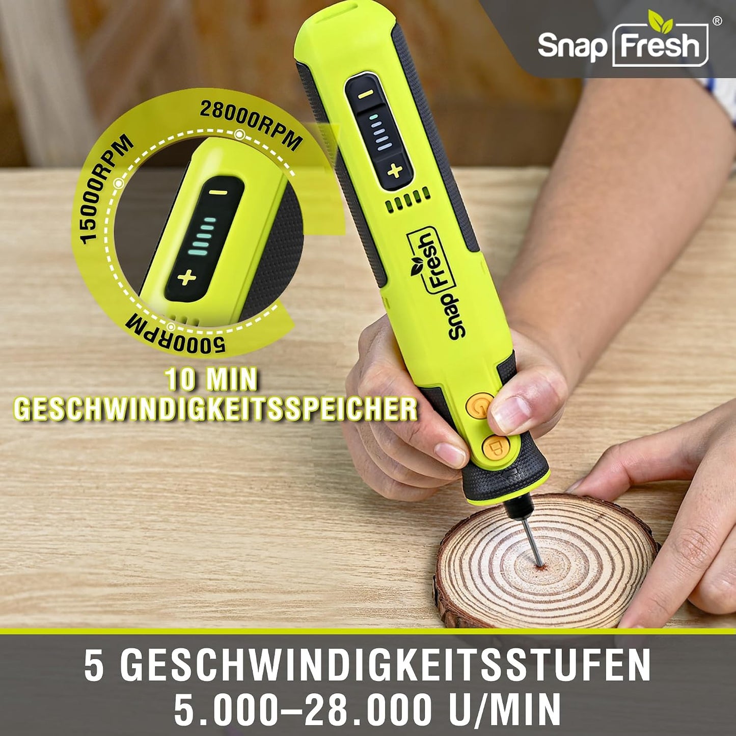 Rotationswerkzeug mit Zubehör, 8V 24 cm