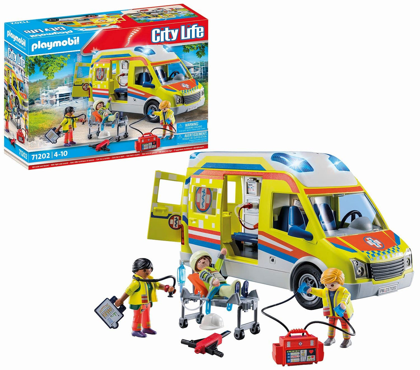 71202 City Life - Rettungswagen mit Licht und Sound, Konstruktionsspielzeug