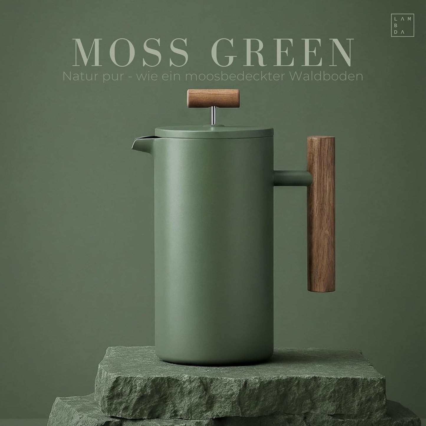 Thermo French Press, Moss Green 0,35l (2 Tassen)