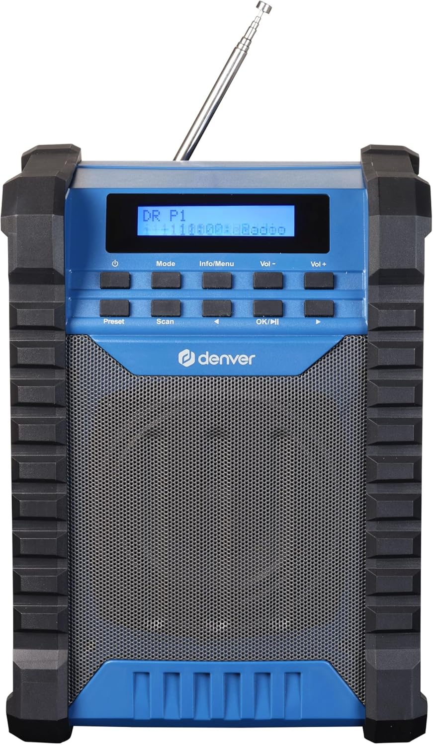 Baustellenradio mit DAB+/Bluetooth, IP54, USB-C/AUX