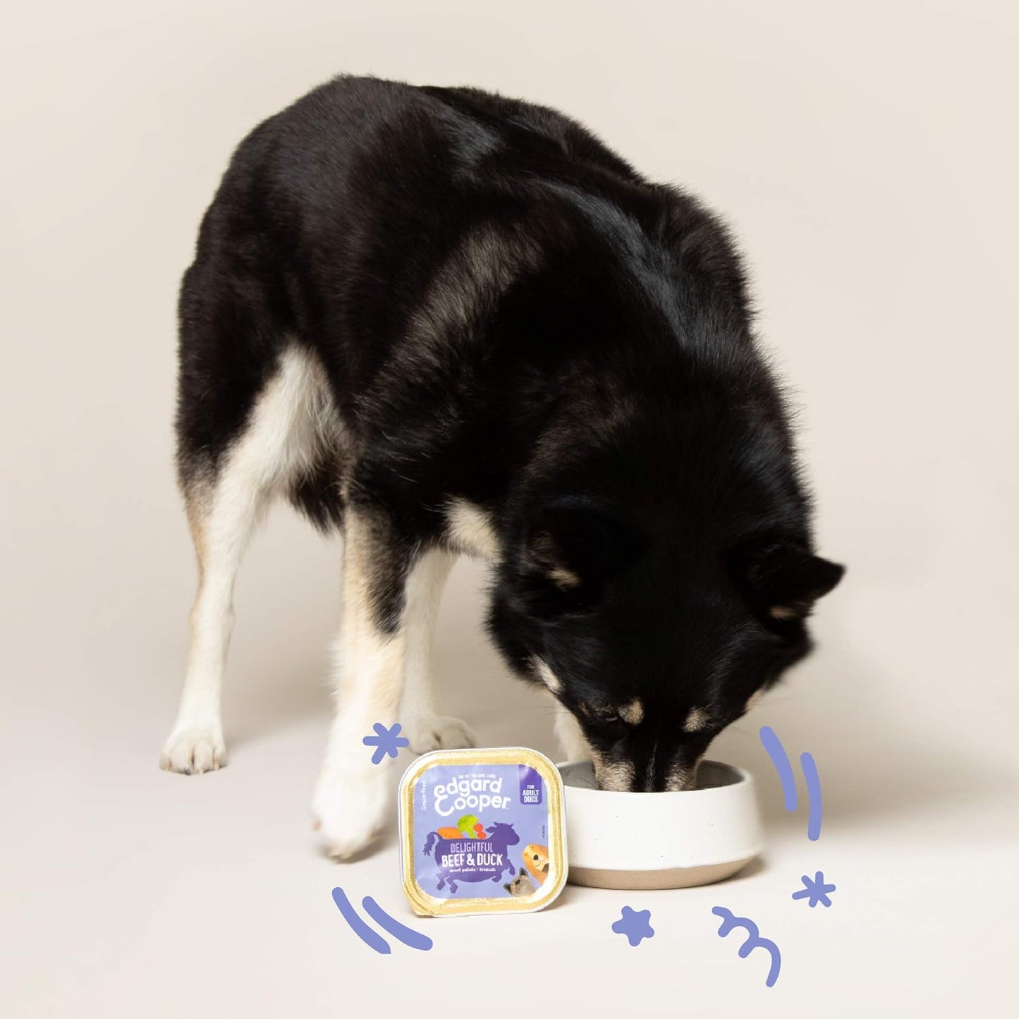 Hundefutter nass, Rind/Ente, 150 g (11er Pack)