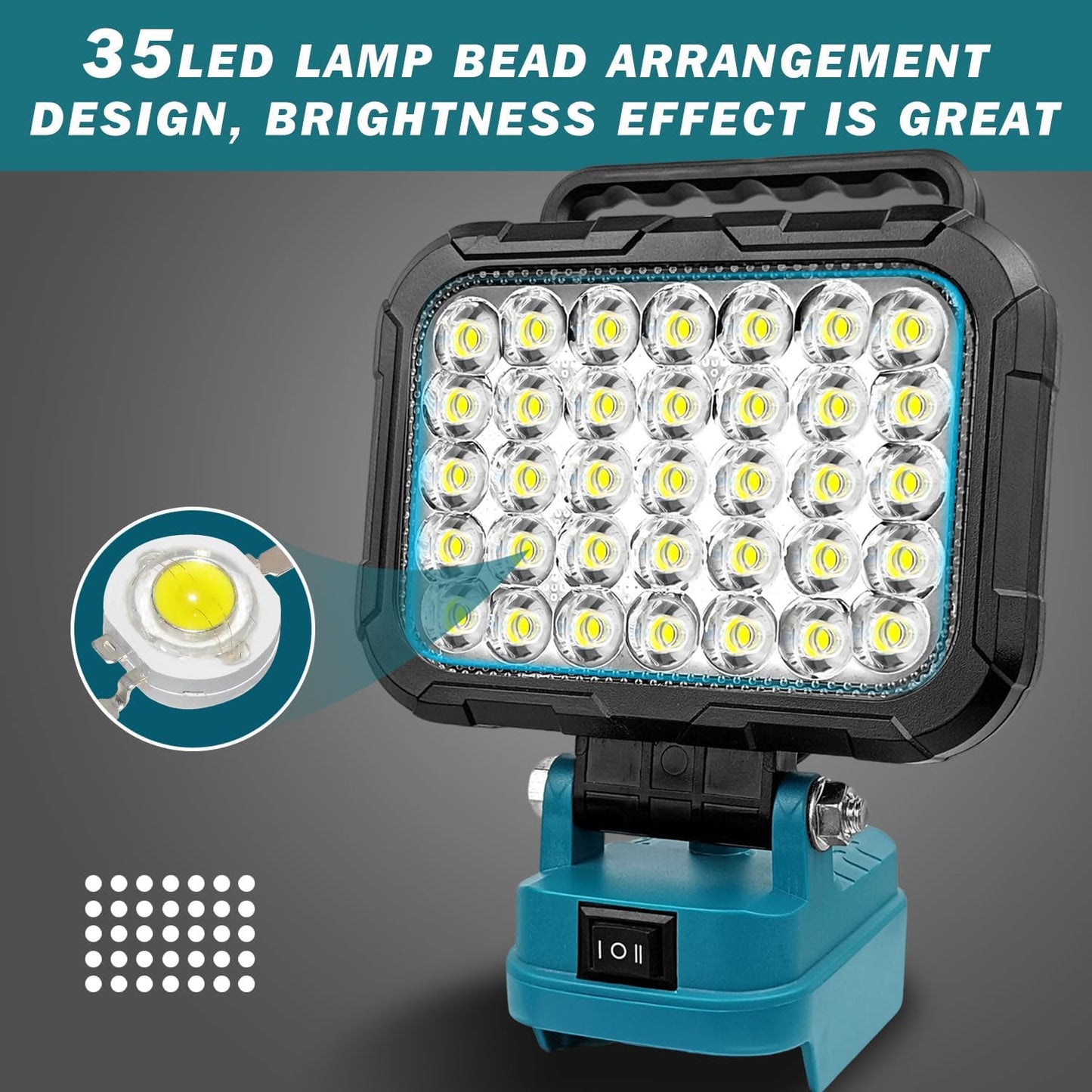 Akkulampe für Makita, 35LED for Makita 18V Battery