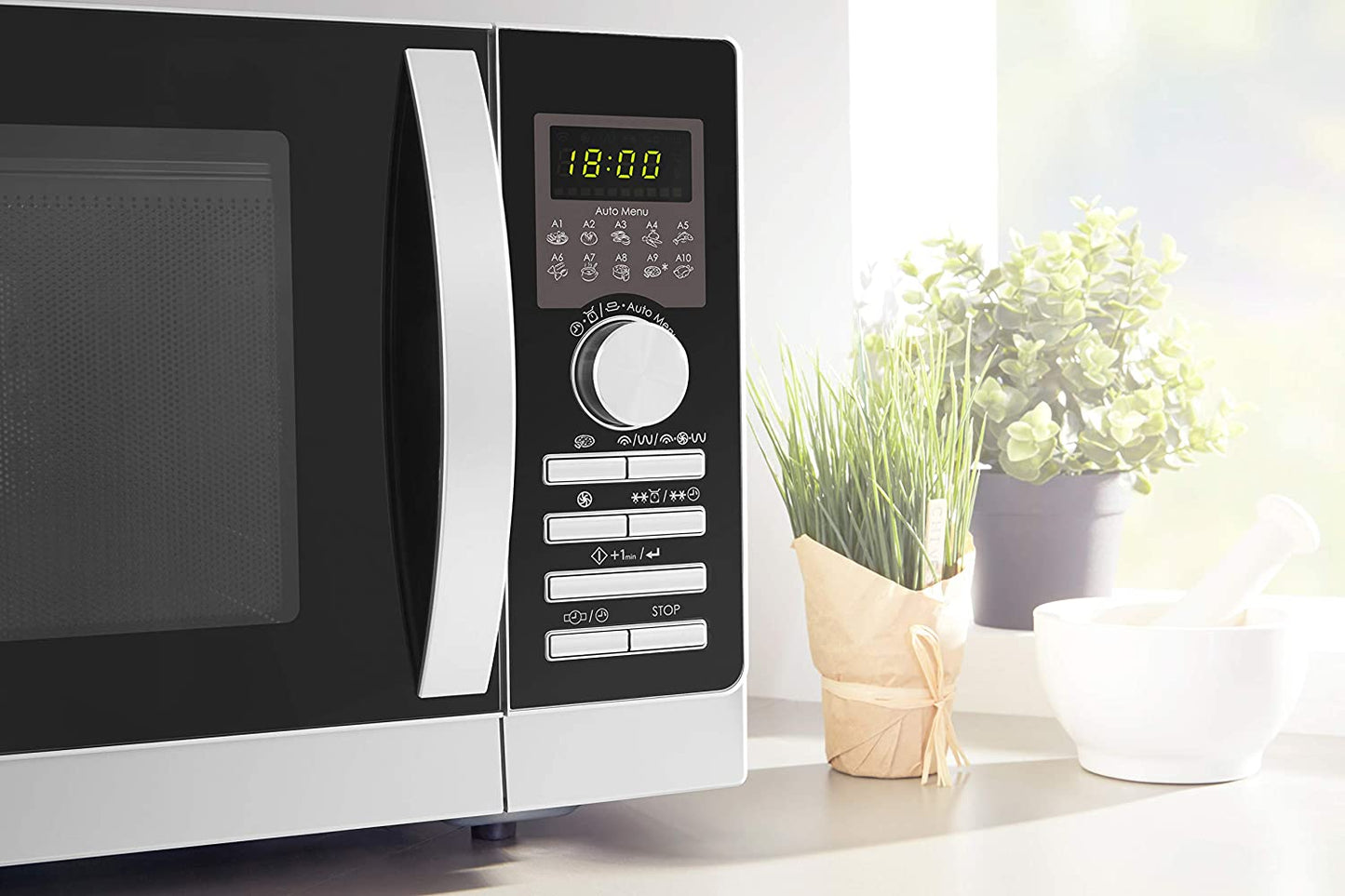 Mikrowelle R843IN-W, 4 in 1 25L