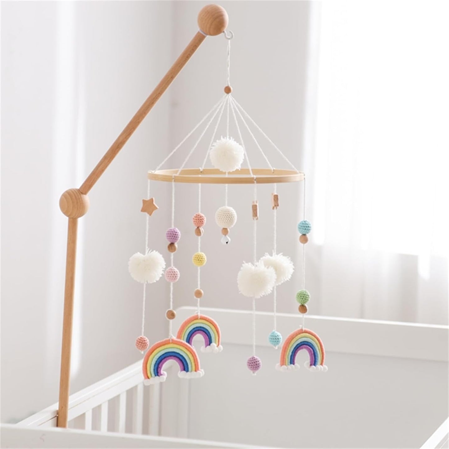 Babymobile für Babybett, Orange
