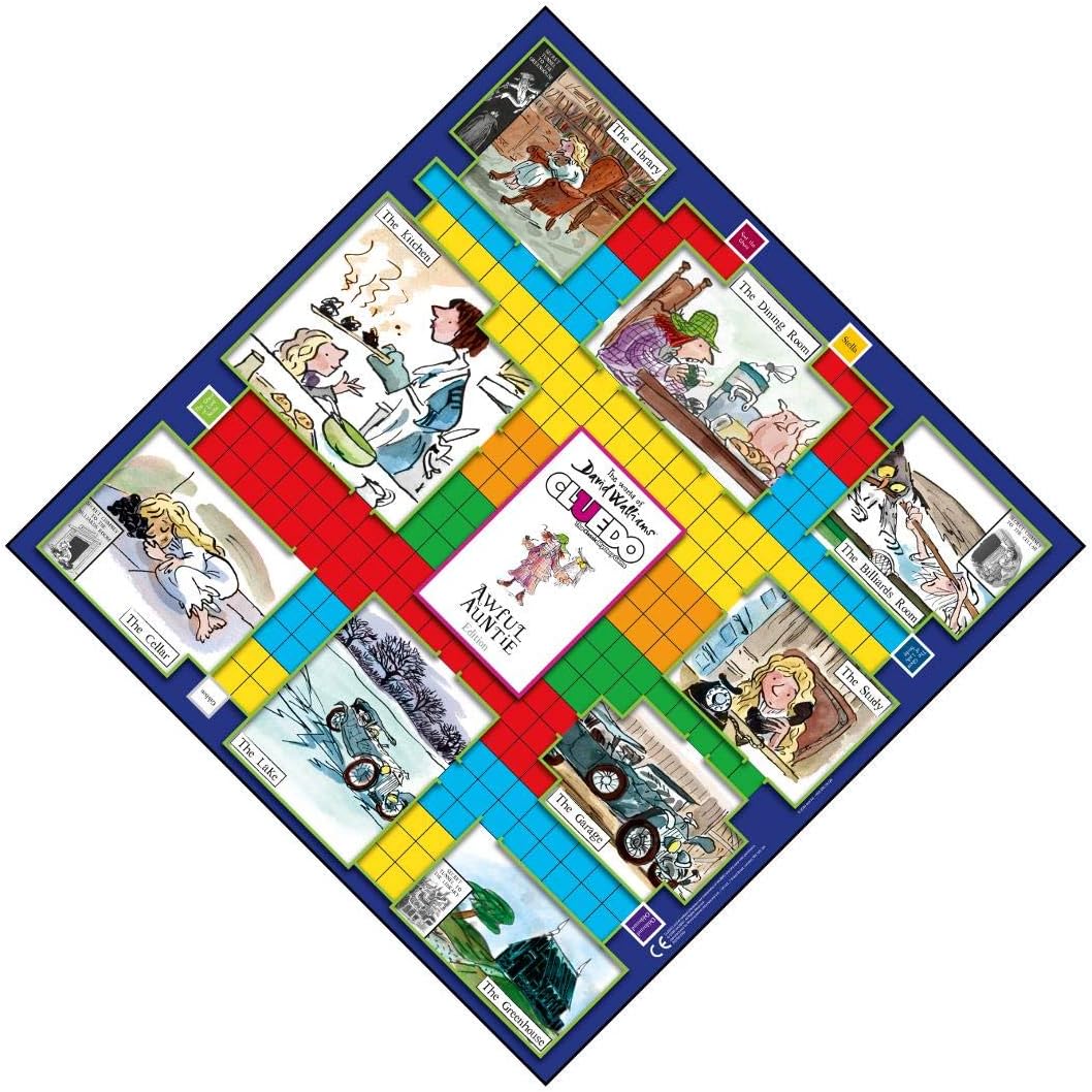 Cluedo Mystery Brettspiel - The World of David Walliams - Awful Auntie Edition, David Walliams
