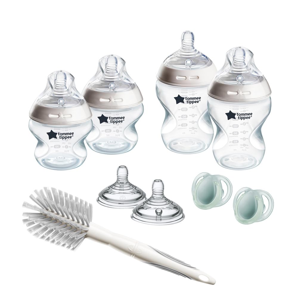 Natural Start Neugeborenen-Set, Anti-Kolik Babyflaschen, Transparent
