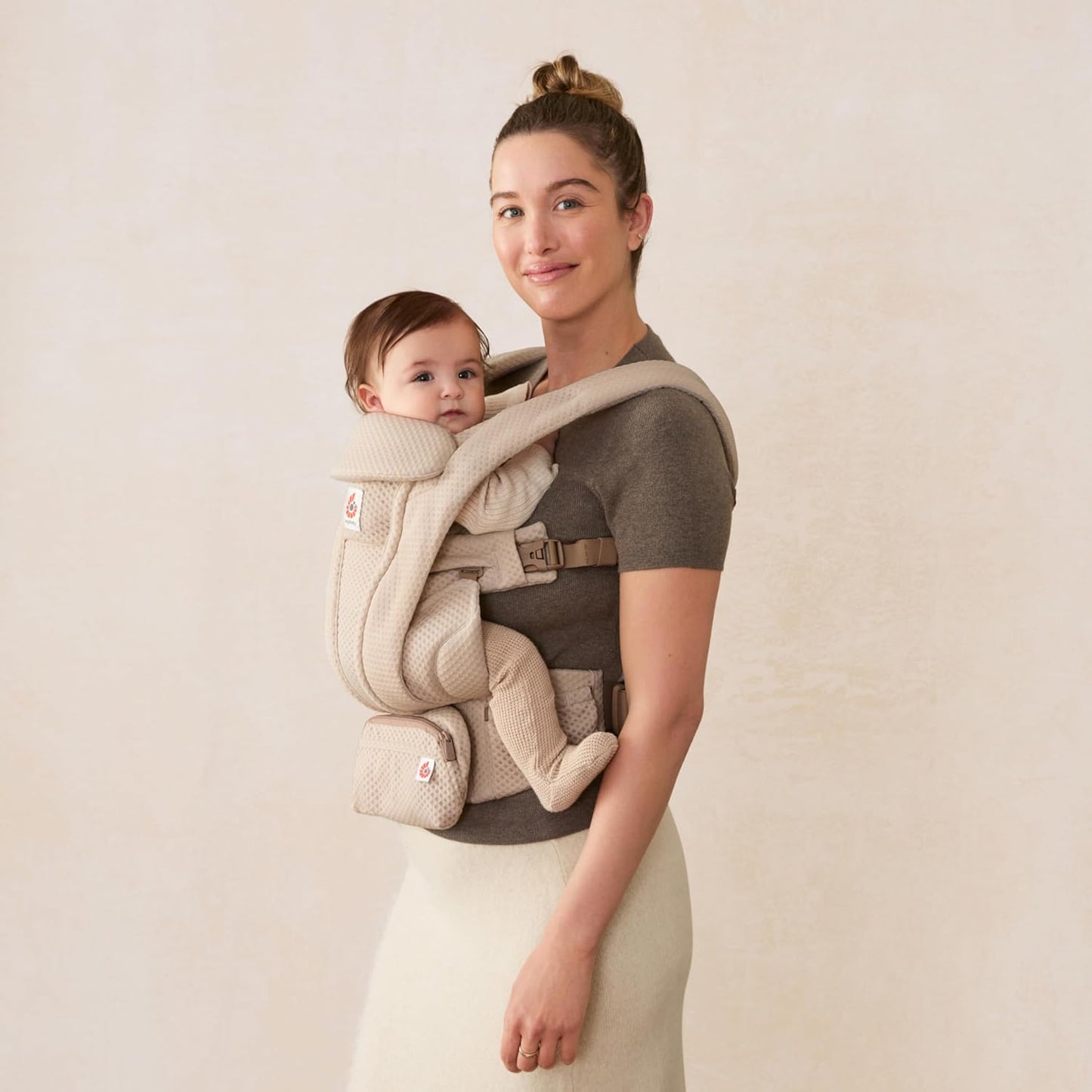 Omni Deluxe Babytrage, Natural Beige Mesh