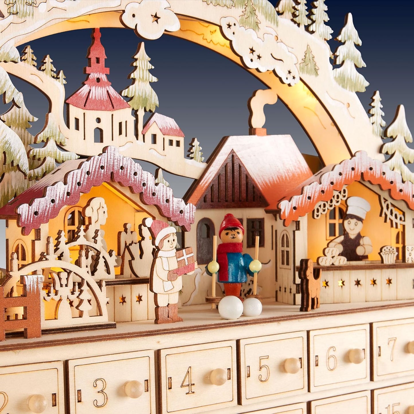 Adventskalender Weihnachtsdorf