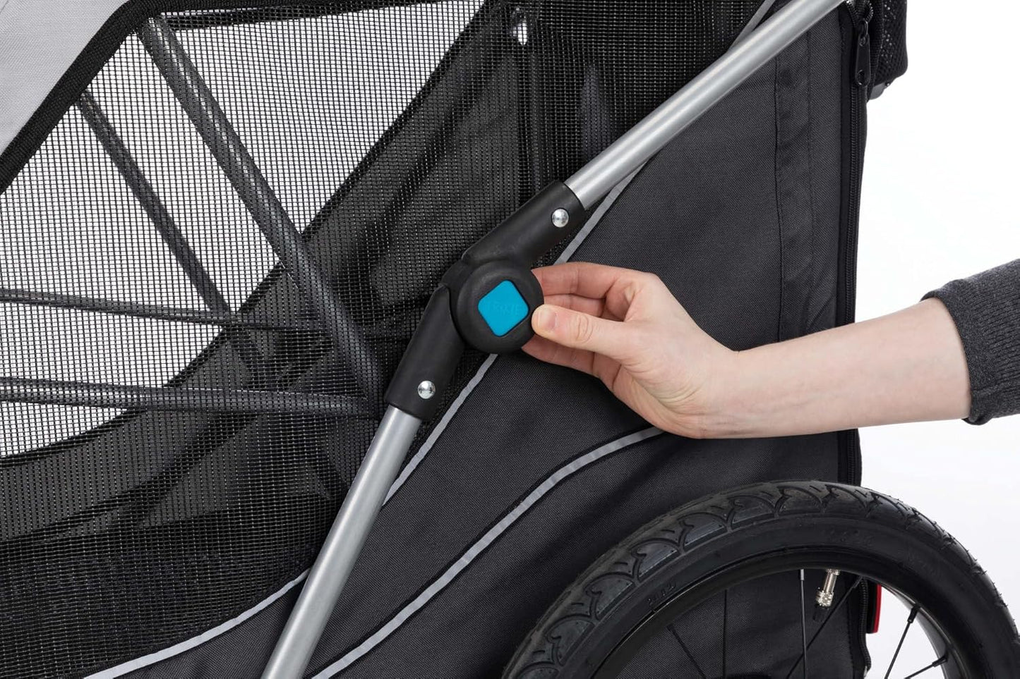 Velo-Anhänger mit integriertem Kissen und Leine, S
