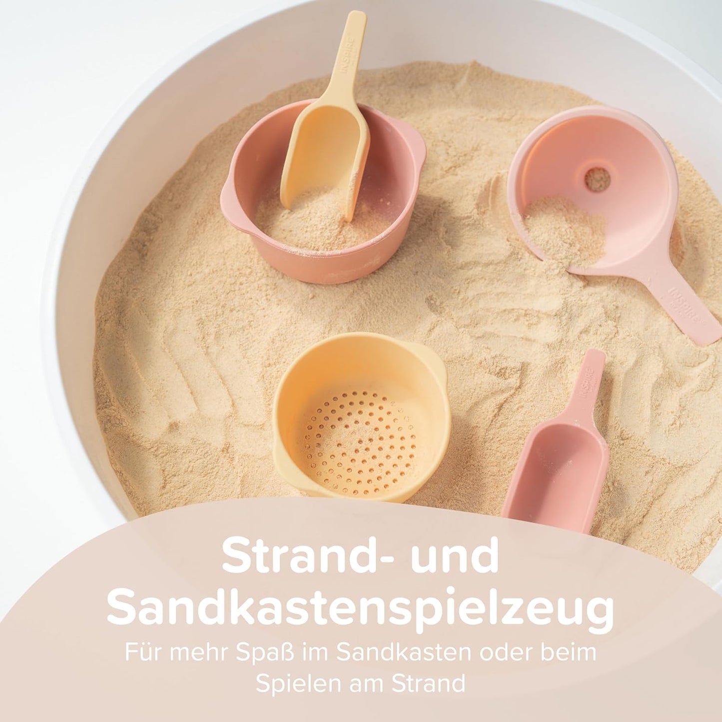Silikonschalen und Sieb