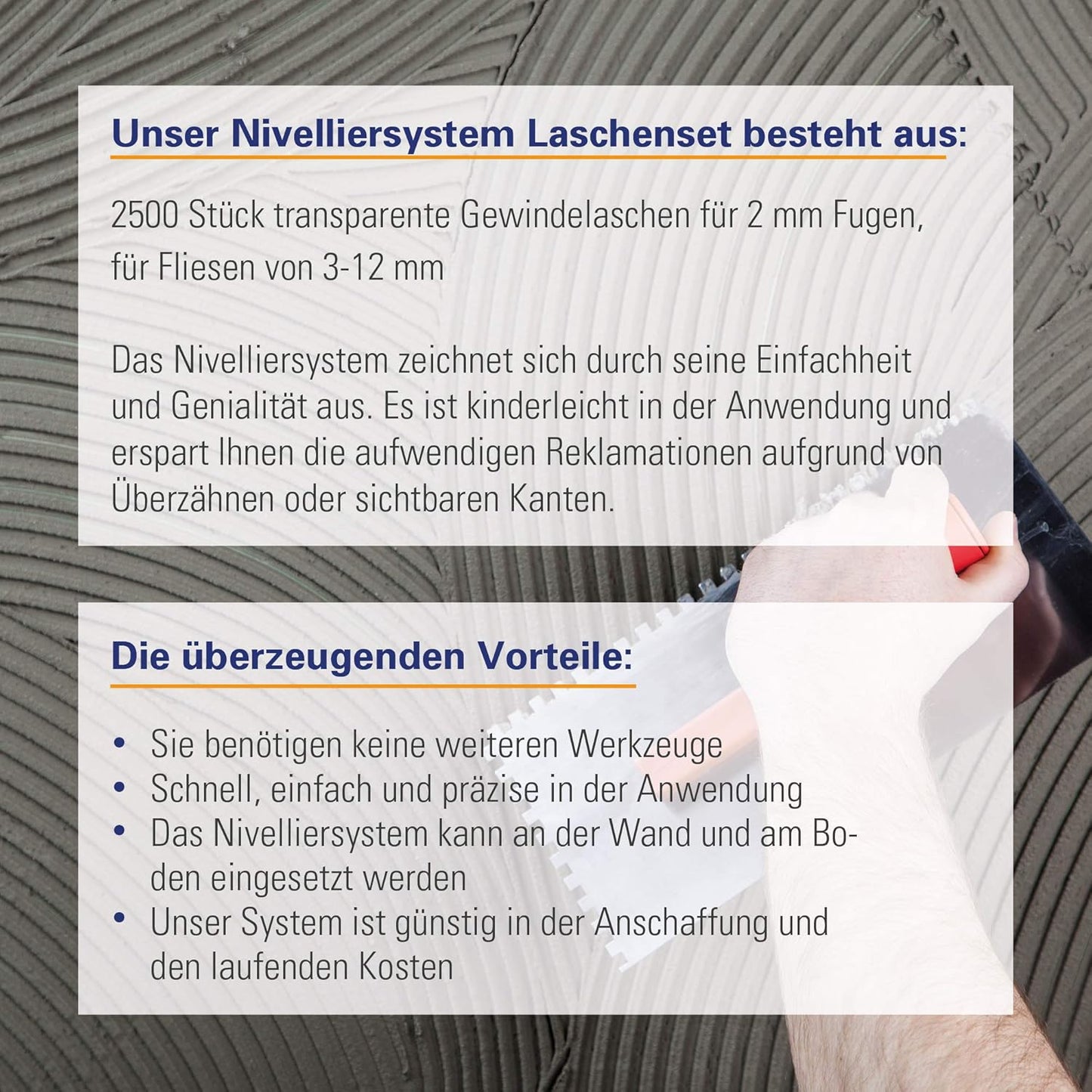 Fliesen Nivelliersystem