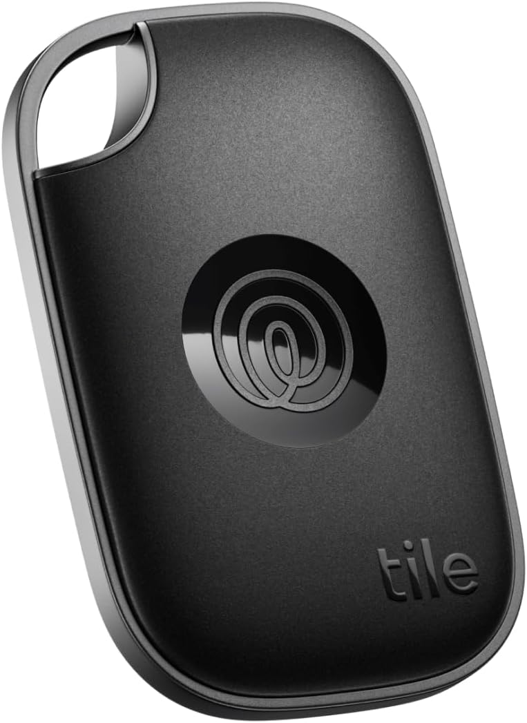 Bluetooth-Tracker für Schlüssel & Gegenstände (Pro 2024), Schwarz, 1er-Pack