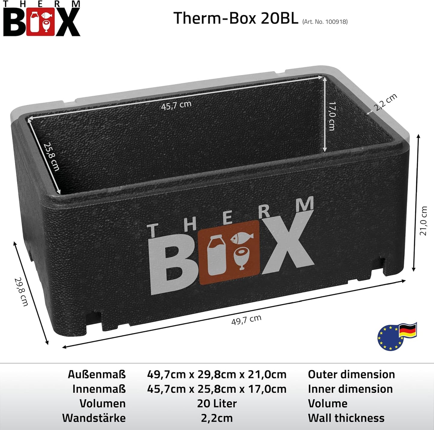 Styropor-Isolierbox 20 Liter