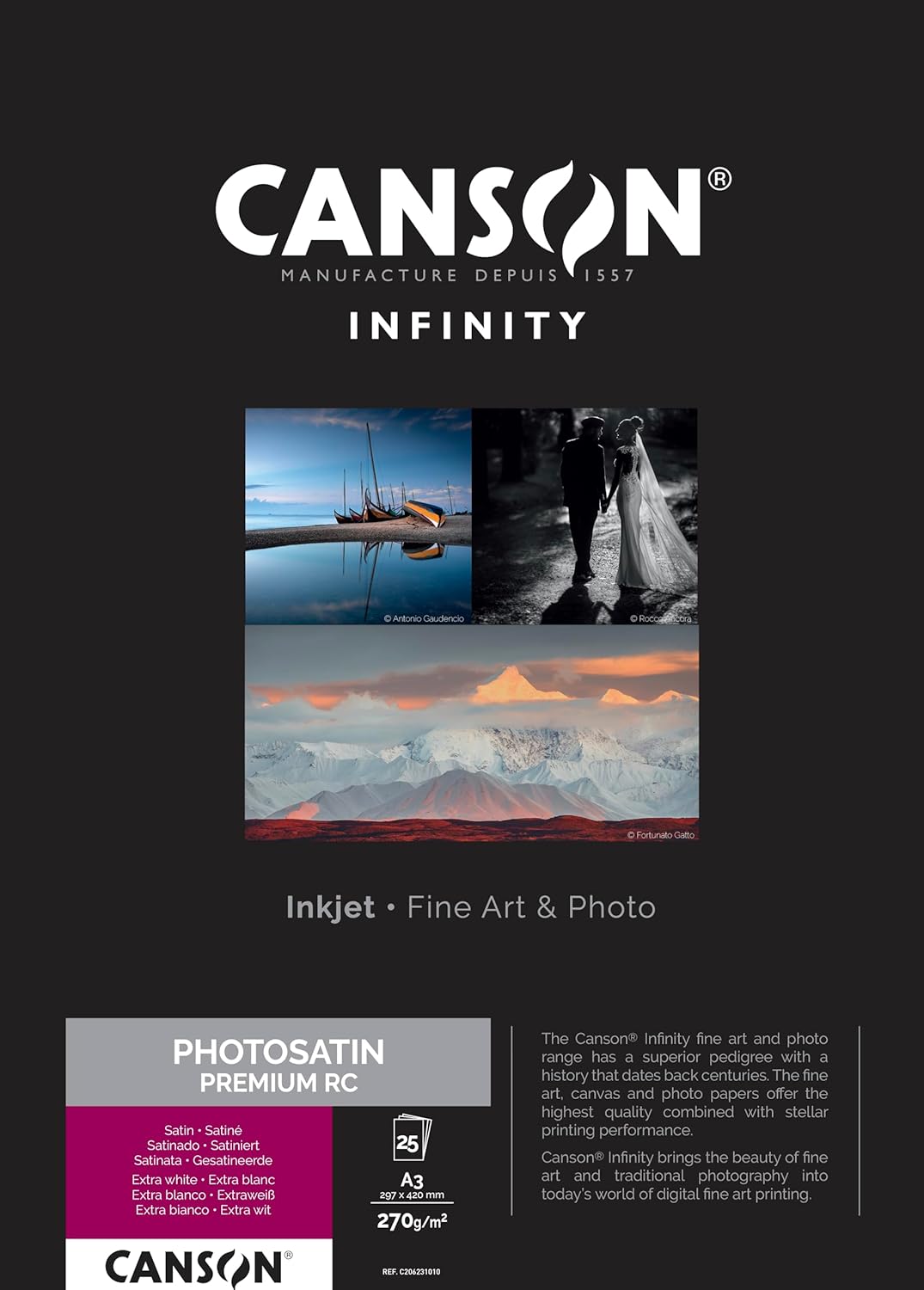 Infinity Fotopapier PhotoSatin Premium RC, A3
