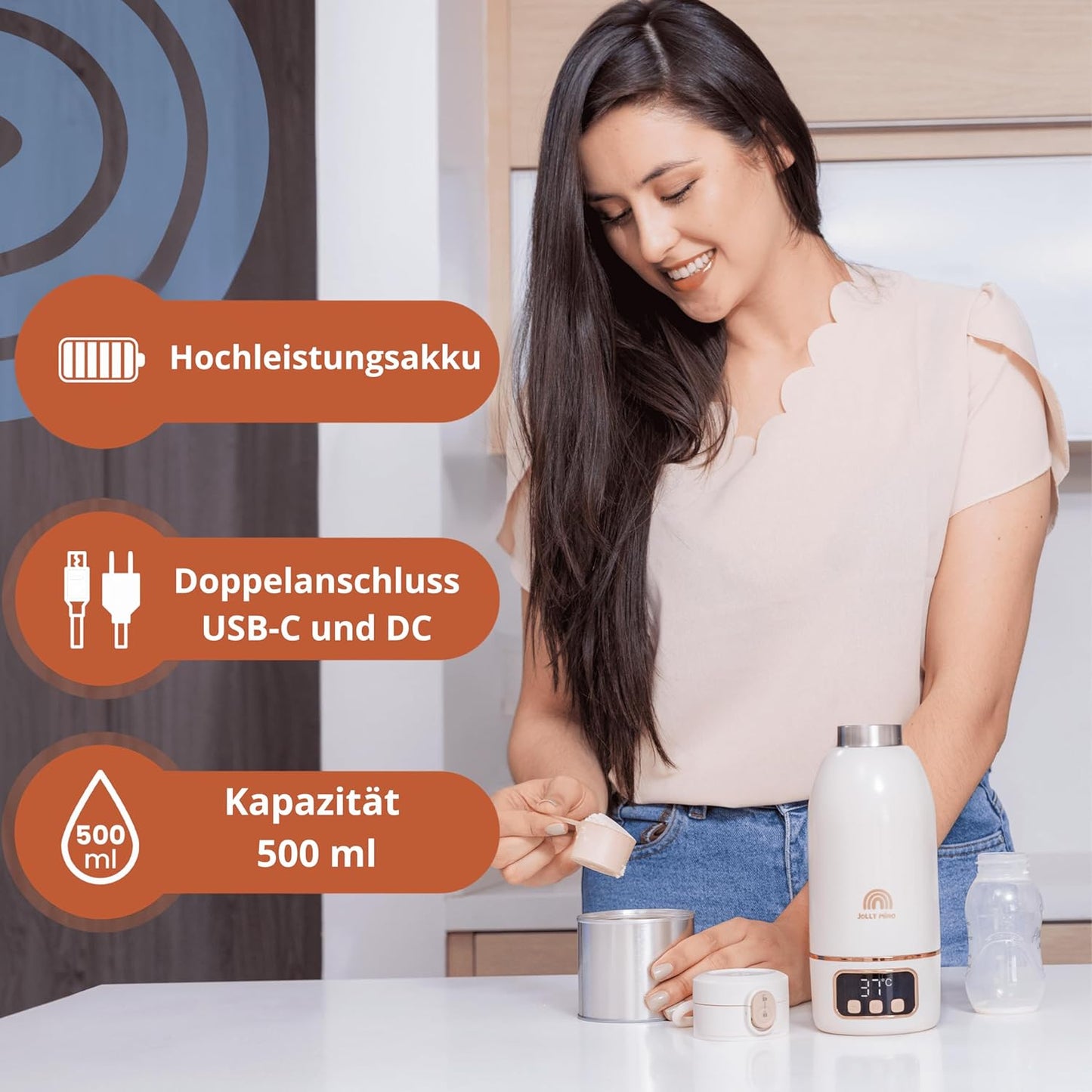 Tragbarer Flaschenwärmer
