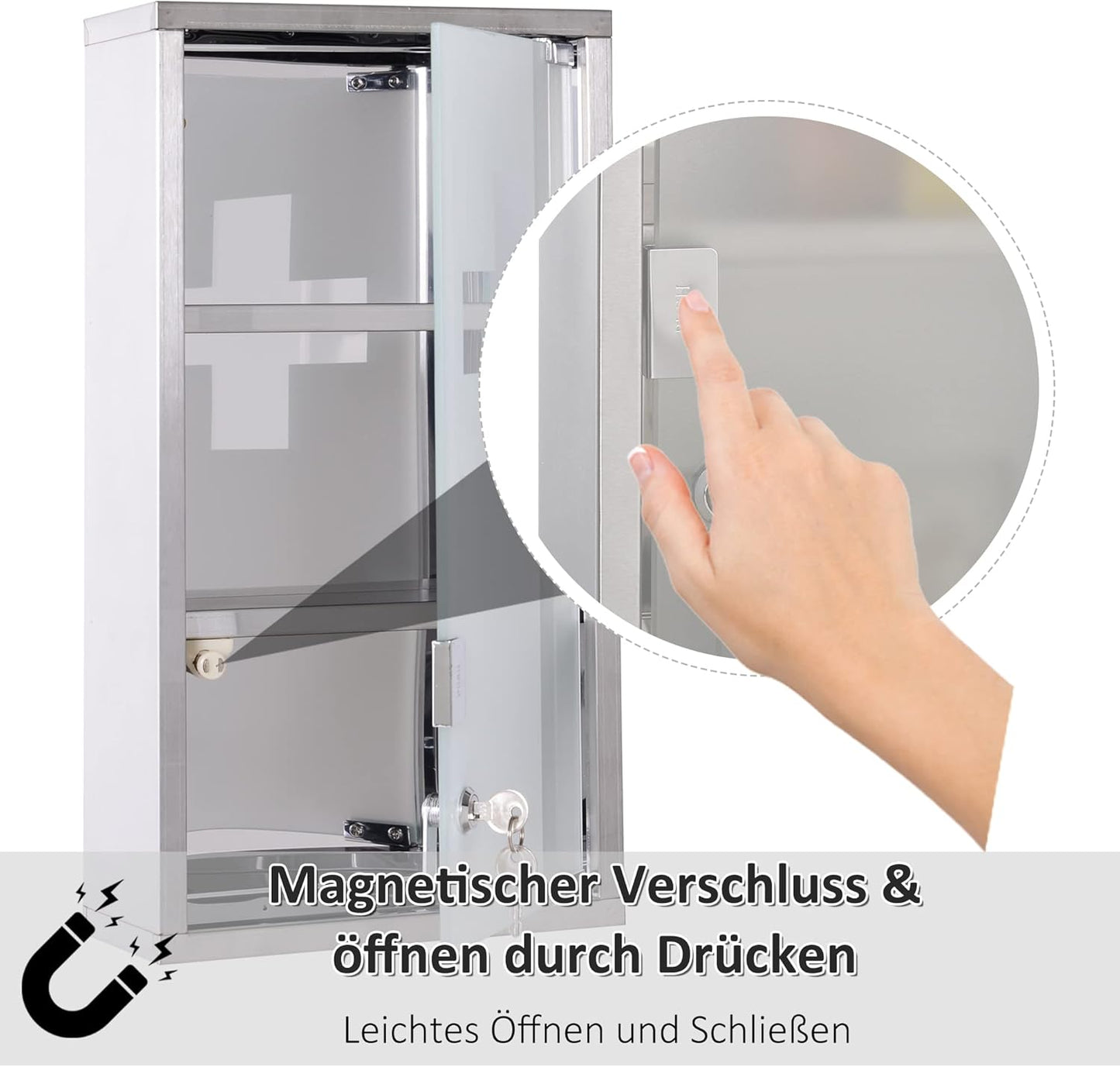 Abschliessbarer Medizinschrank