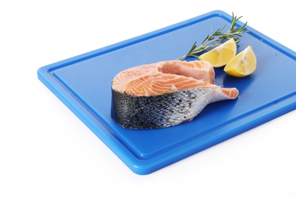 Beidseitiges Schneidbrett, Blau 60L x 40B cm