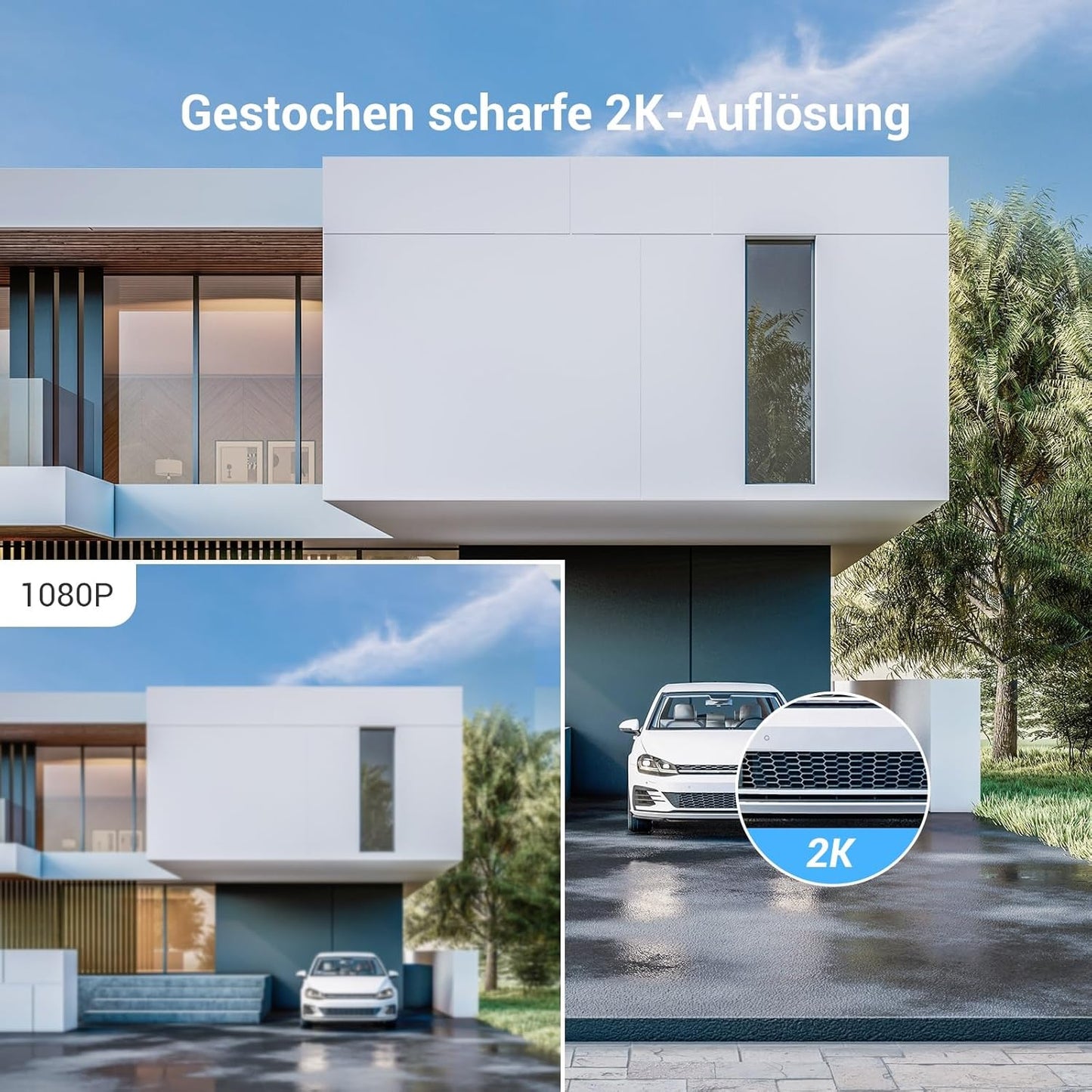 Video-Türsprechanlage mit Kamera und Touchscreen, Türsprechanlage Cp7