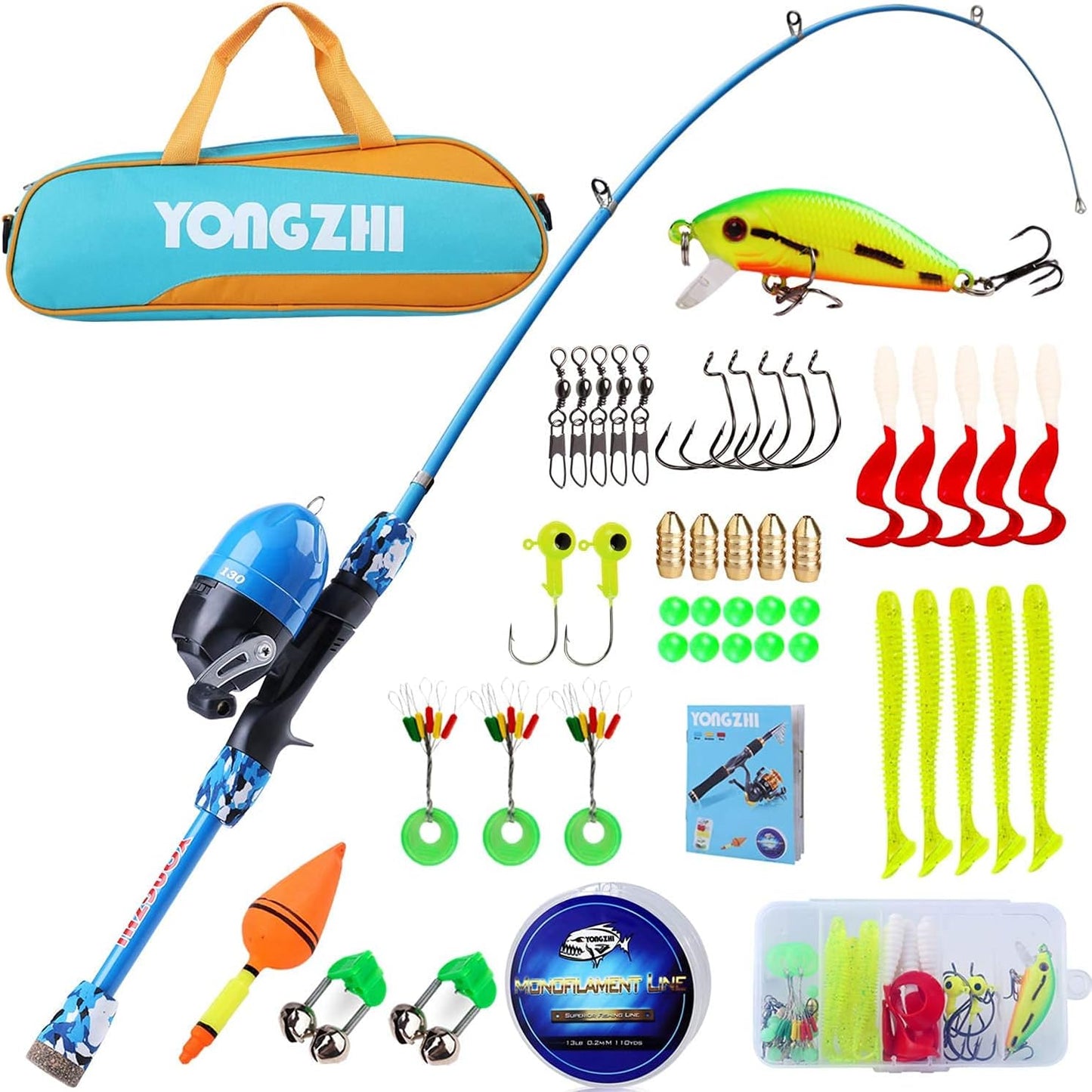 Kinder Teleskop-Angelruten-Set, Blue