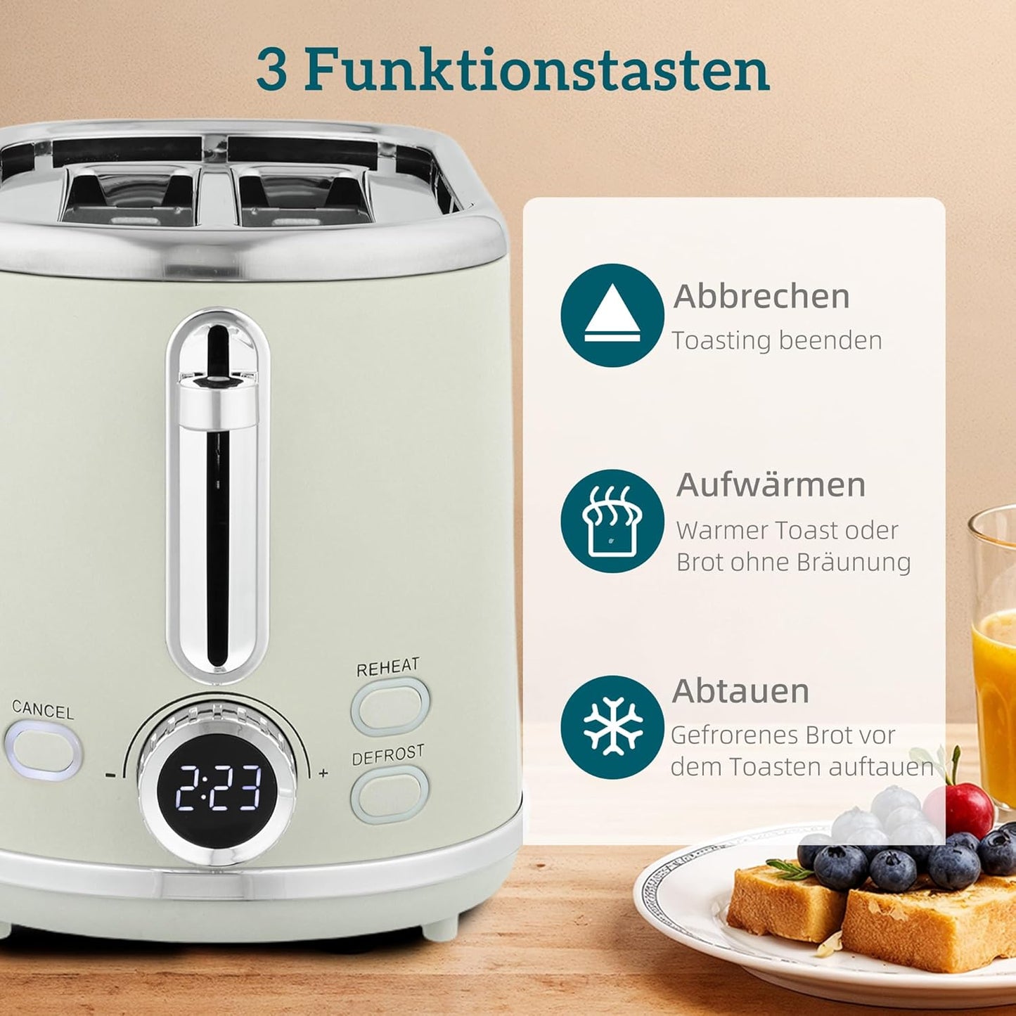 Wasserkocher-Toaster-Set, Grau