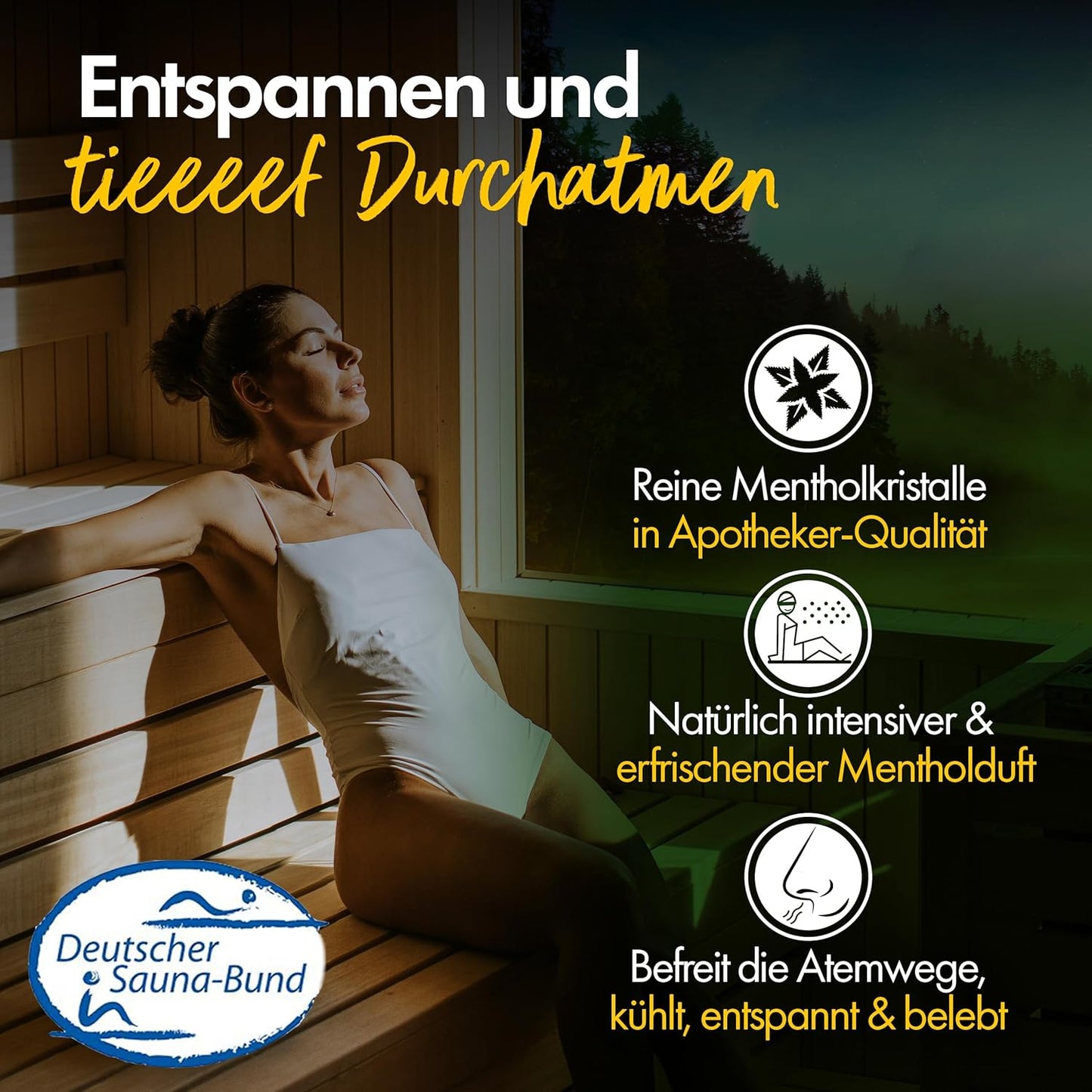 Mentholkristalle für Sauna Premium Qualität, 200gr. Tiegel