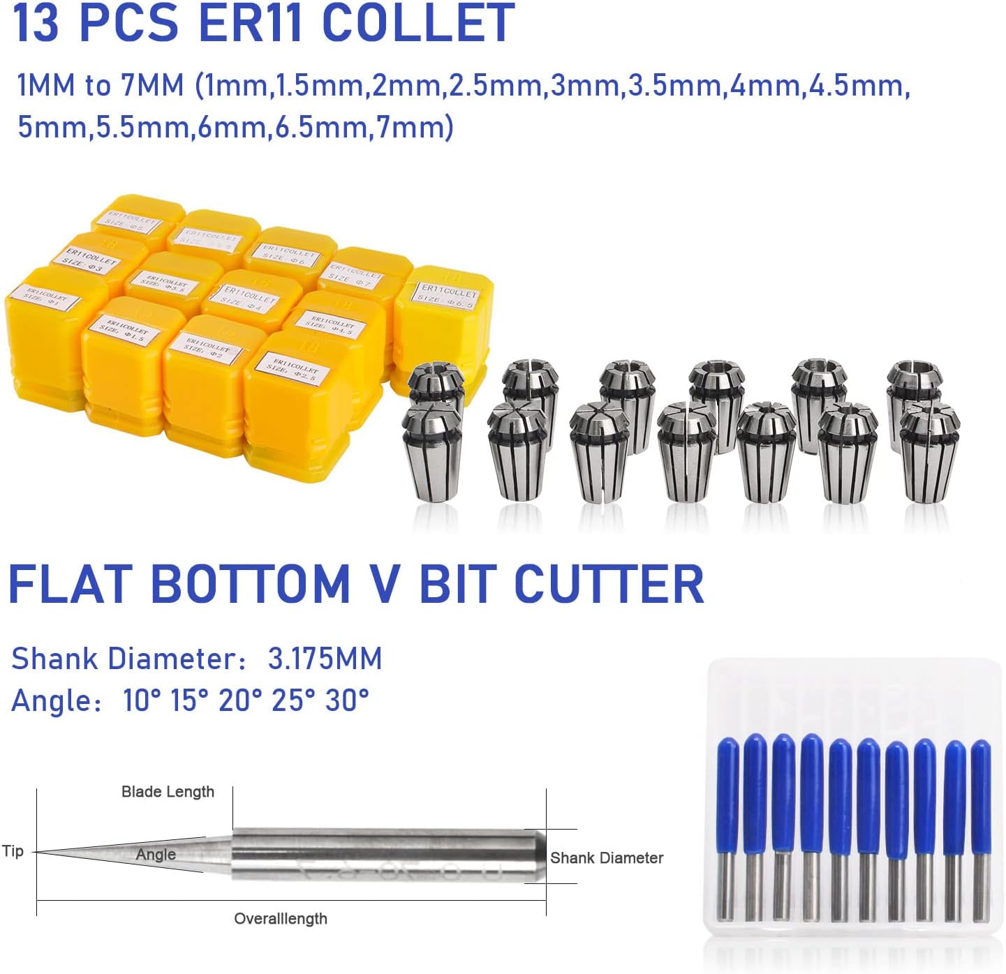 CNC Bürstenloser Spindelmotor Kit, ER11 ; 600 W Er11-Kit
