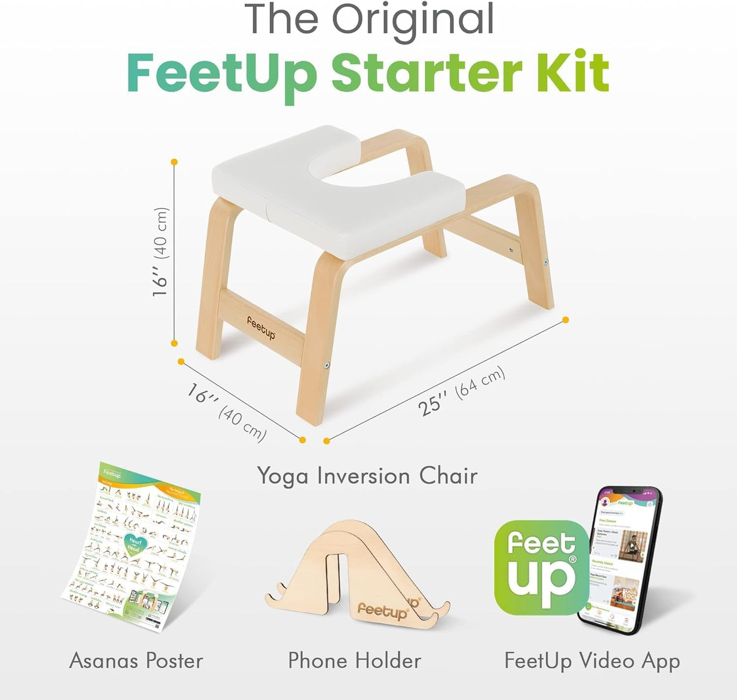 Yoga Kopfstandhocker, Classic, White